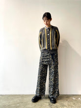 画像をギャラリービューアに読み込む, Stripe knit cardigan
