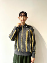 画像をギャラリービューアに読み込む, Stripe knit pullover
