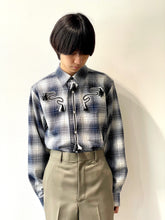 画像をギャラリービューアに読み込む, Ombre check shirt
