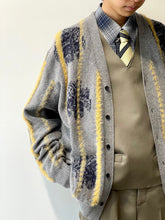 画像をギャラリービューアに読み込む, Stripe jacquard knit cardigan
