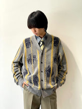 画像をギャラリービューアに読み込む, Stripe jacquard knit cardigan
