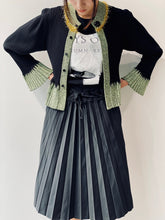 画像をギャラリービューアに読み込む, Wide rib knit cardigan
