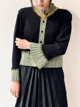 画像をギャラリービューアに読み込む, Wide rib knit cardigan
