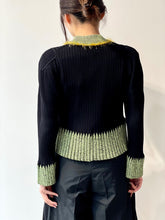 画像をギャラリービューアに読み込む, Wide rib knit cardigan
