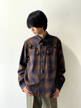 画像をギャラリービューアに読み込む, Ombre check shirt
