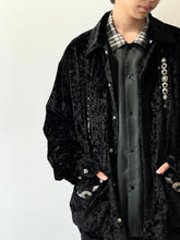 画像をギャラリービューアに読み込む, Crush velvet blouson
