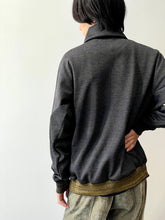 画像をギャラリービューアに読み込む, Rib jersey half zip pullover
