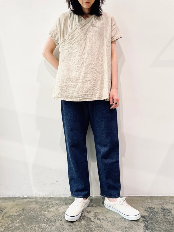 Wrap blouse S/S