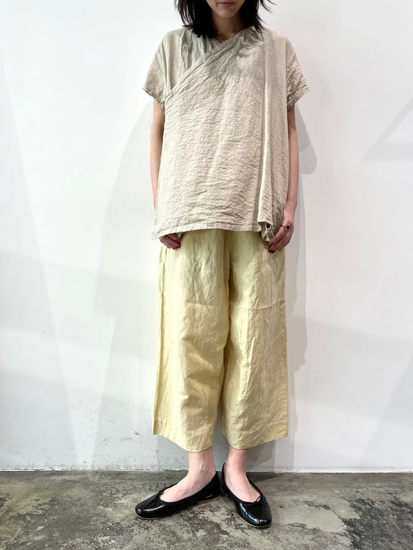Wrap blouse S/S
