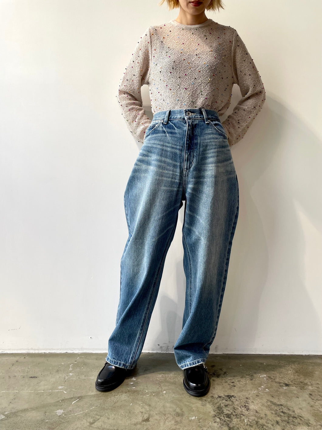 DENIM COCOON PANTS