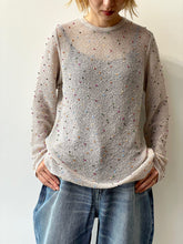 画像をギャラリービューアに読み込む, POMPOM SHEER KNIT PULLOVER
