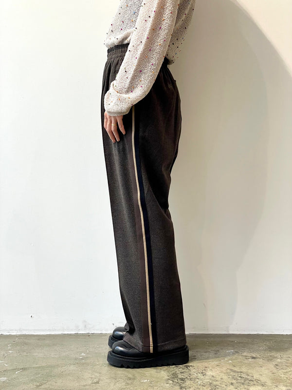 KNIT SIDELINE HOUNDSTOOTH TRACK PANTS