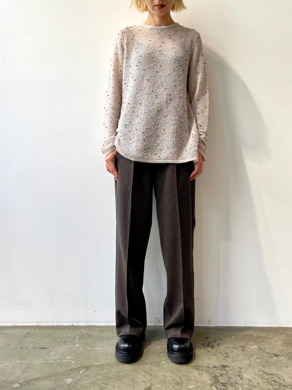 KNIT SIDELINE HOUNDSTOOTH TRACK PANTS