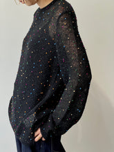 画像をギャラリービューアに読み込む, POMPOM SHEER KNIT PULLOVER
