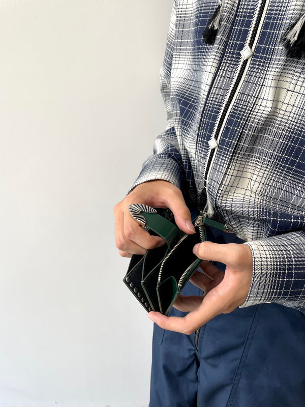 Leather wallet studs small