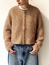 画像をギャラリービューアに読み込む, HONEYCOMB MOLE KNIT CARDIGAN
