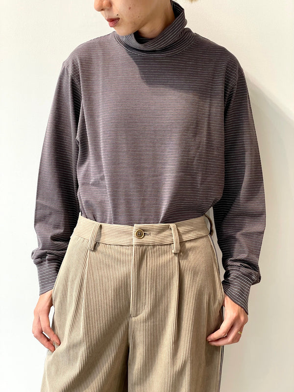 GARMENT DYED BORDER T-SHIRT（TURTLE・LONG SLEEVE）