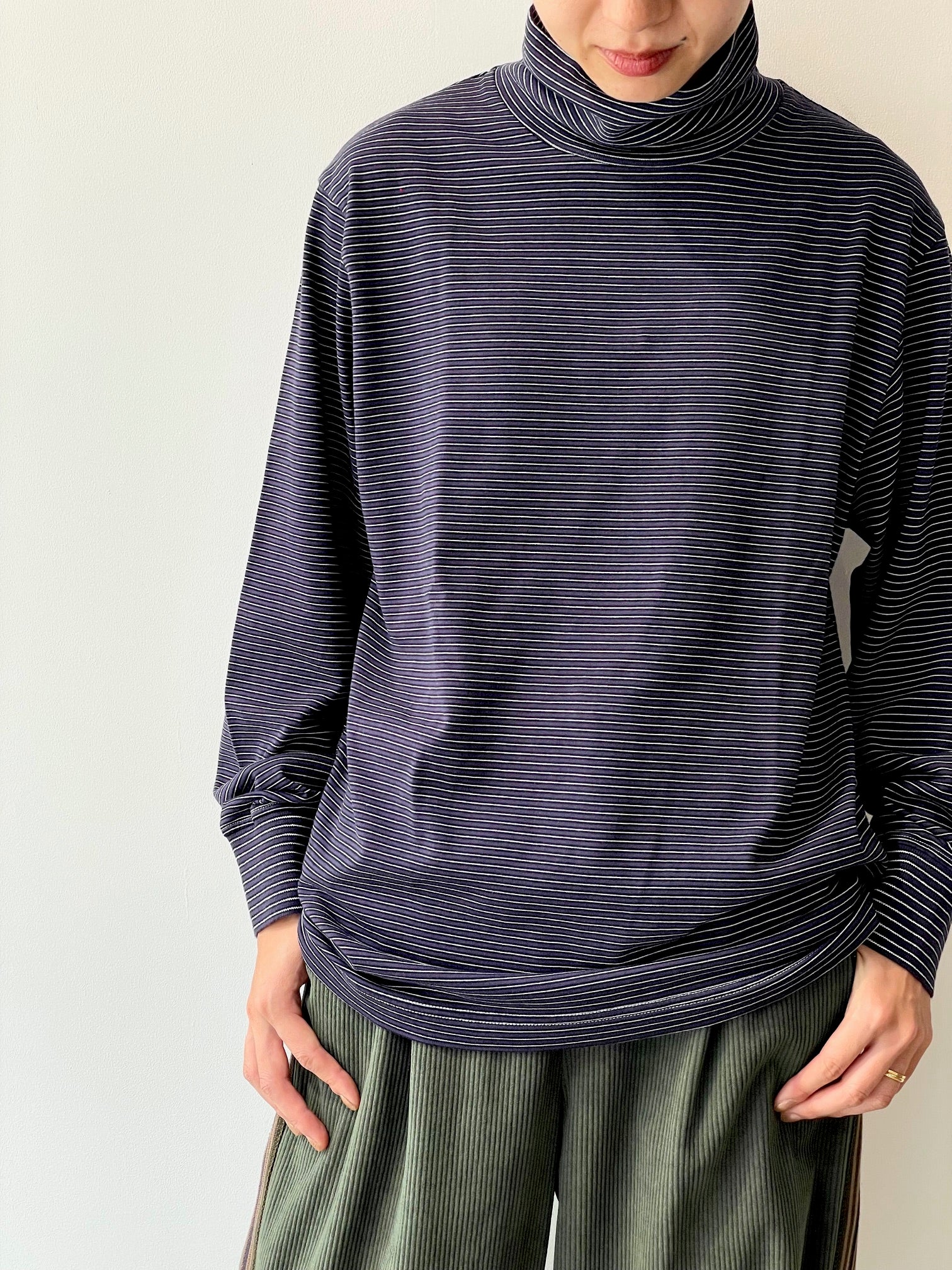 GARMENT DYED BORDER T-SHIRT（TURTLE・LONG SLEEVE） – FUKIONLINE
