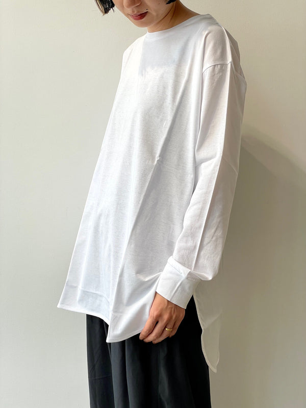 SWITCHING CREW NECK CUT-SEW（2色）