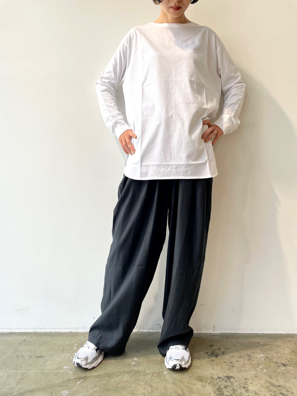 SWITCHING CREW NECK CUT-SEW（2色）