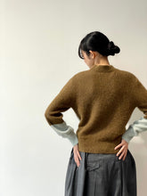 画像をギャラリービューアに読み込む, Bicolor knit pullover
