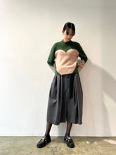 画像をギャラリービューアに読み込む, Bicolor knit pullover
