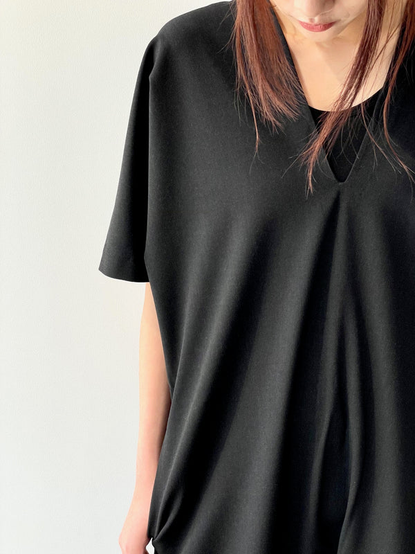 V-neck jumpsuit L/S