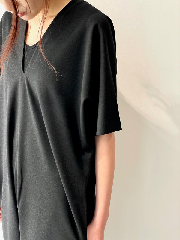 V-neck jumpsuit L/S