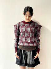 画像をギャラリービューアに読み込む, Jacquard knit pullover
