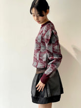 画像をギャラリービューアに読み込む, Jacquard knit pullover
