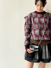 画像をギャラリービューアに読み込む, Jacquard knit pullover
