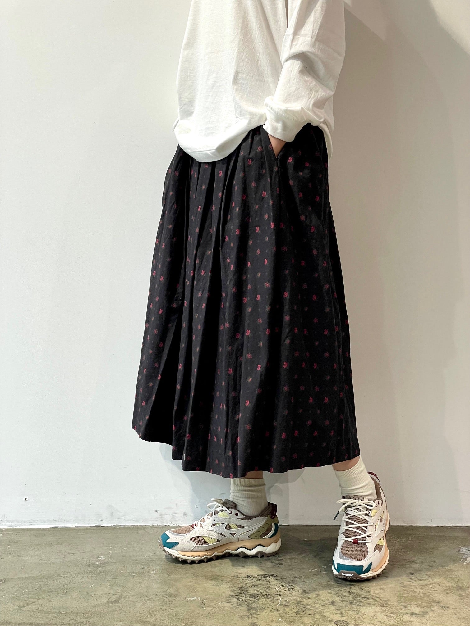 スカート HerPraha gathered skirt HeRIN.CYE | Many gather sheer skirt (スカート(ロング