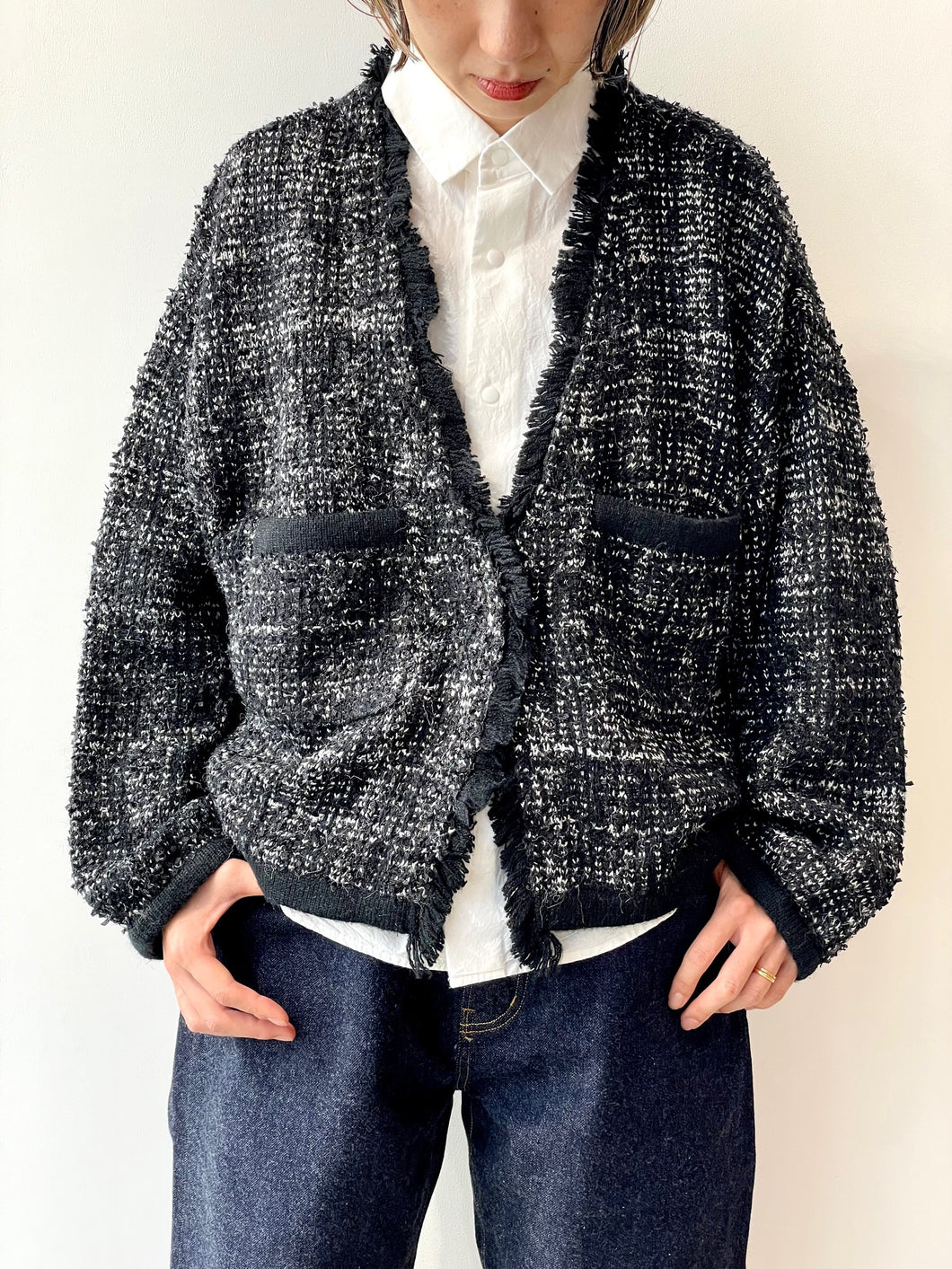 TWEED KNIT JACKET（3色）