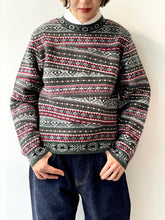 画像をギャラリービューアに読み込む, CRAZY FAIR ISLE KNIT PULLOVER

