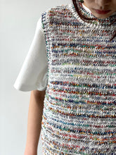 画像をギャラリービューアに読み込む, KOHEN MULTI BORDER KNIT VEST
