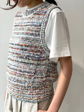 画像をギャラリービューアに読み込む, KOHEN MULTI BORDER KNIT VEST
