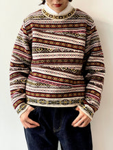 画像をギャラリービューアに読み込む, CRAZY FAIR ISLE KNIT PULLOVER
