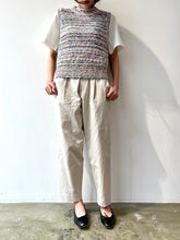 画像をギャラリービューアに読み込む, KOHEN MULTI BORDER KNIT VEST
