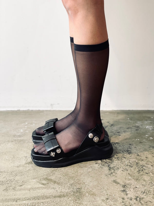 Shark sole ribbon sandals（WOMENS）