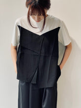 画像をギャラリービューアに読み込む, Different material asymmetry cut&amp;sew
