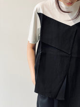 画像をギャラリービューアに読み込む, Different material asymmetry cut&amp;sew
