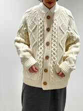 画像をギャラリービューアに読み込む, ARAN KNIT CARDIGAN
