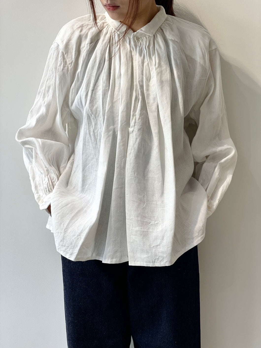 Gathered blouse