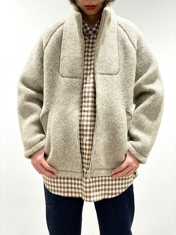 Wool fleece Zip-Up Jacket
