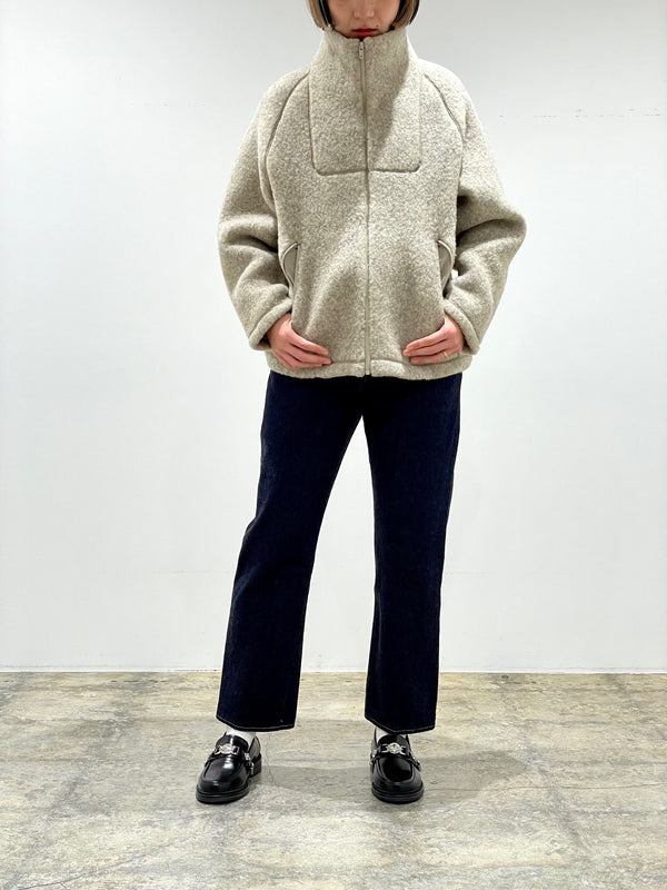 Wool fleece Zip-Up Jacket