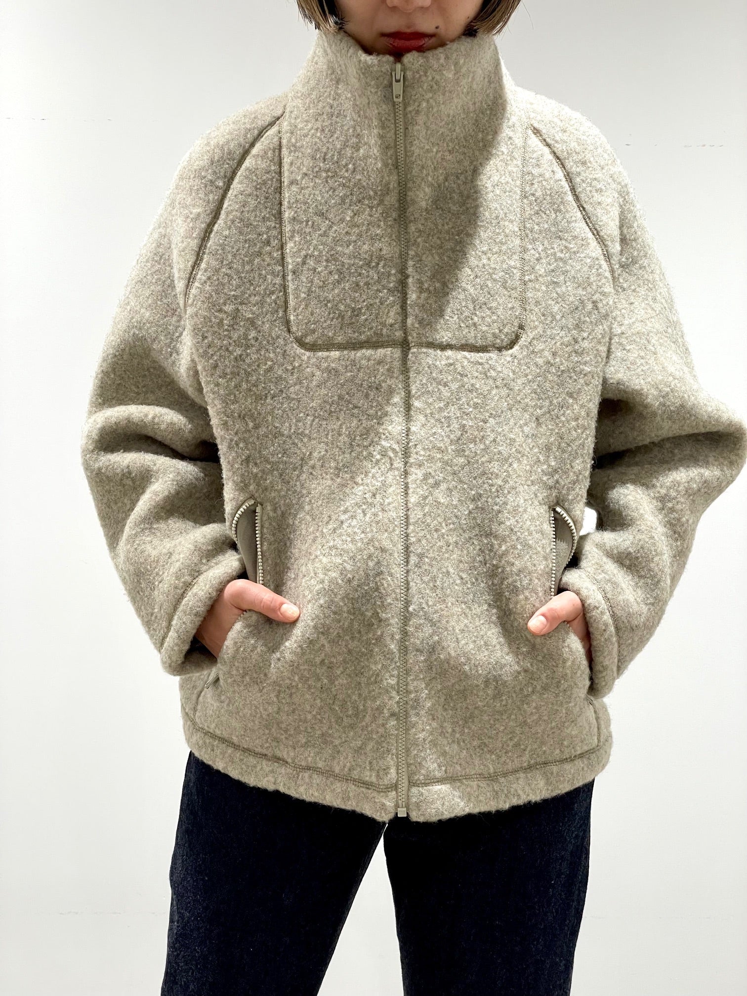 Wool fleece Zip-Up Jacket – FUKIONLINE