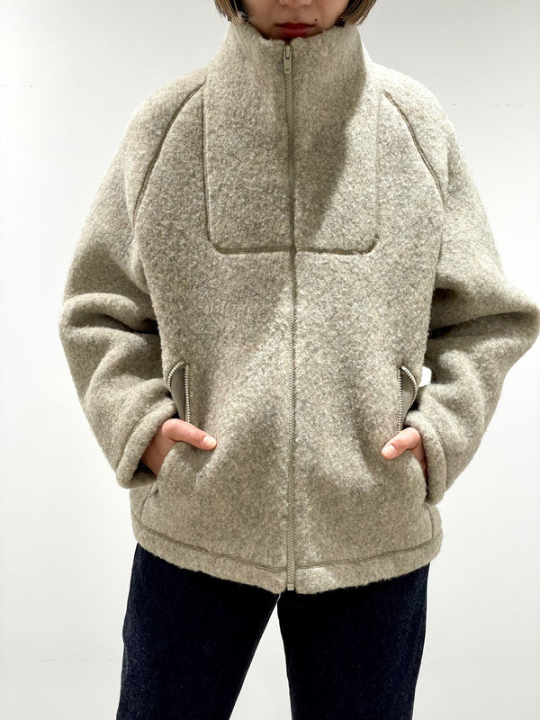 Wool fleece Zip-Up Jacket
