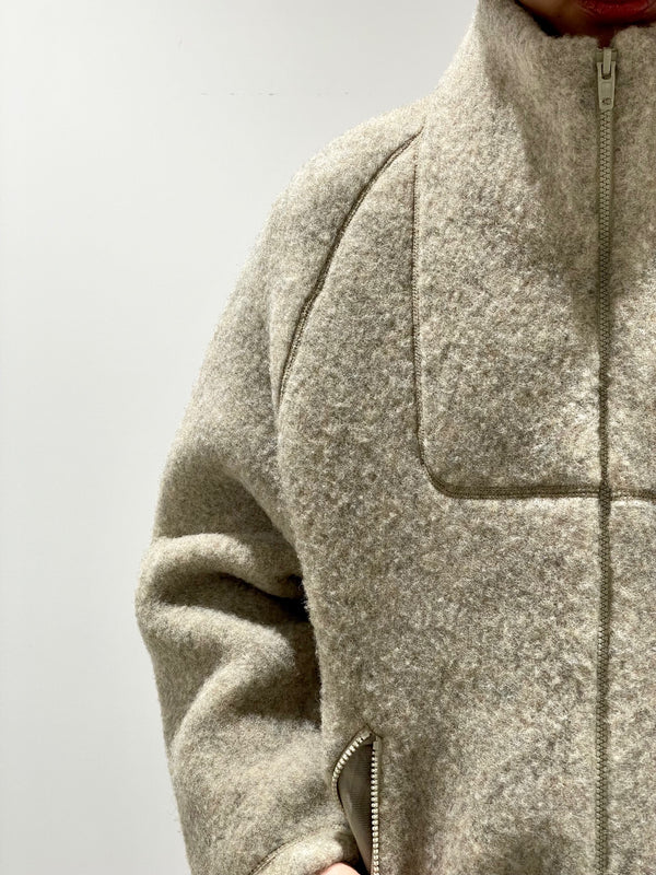 Wool fleece Zip-Up Jacket