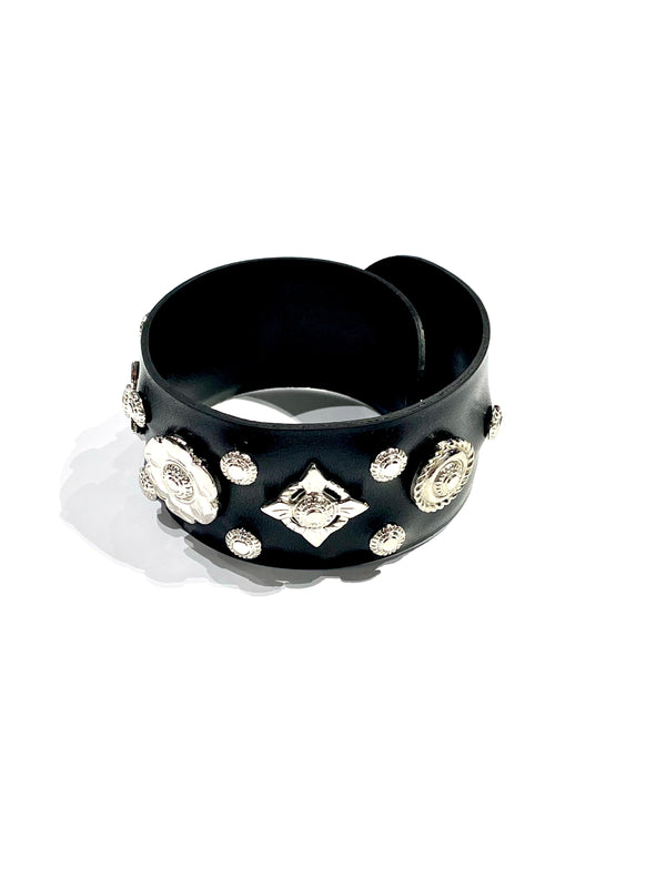 Leather roll bangle