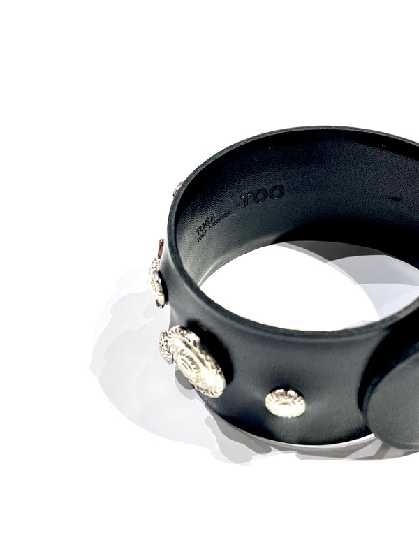 Leather roll bangle